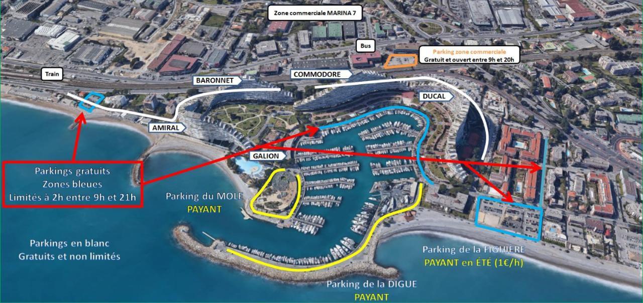 ヴィルヌーヴ・ルベDream French Riviera - Fame Marina Baie Des Angesアパートメント エクステリア 写真